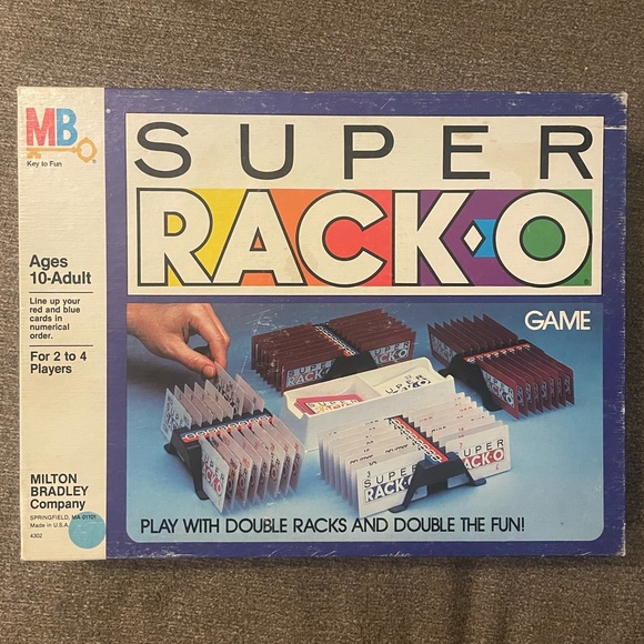 Milton Bradley Games Vintage Milton Bradley 983 Super Racko Game
